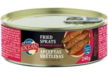 Brētliņas tomātu mērcē WIDE OCEAN 240g