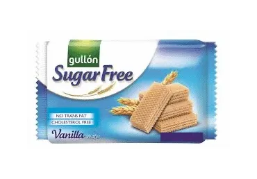 Vafeles vaniļas GULLON bez cukura 60g