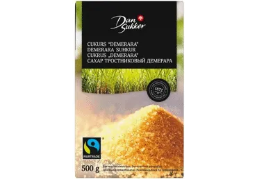 Cukurs brūnais Demerara DAN SUKKER, 500g