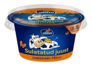 Sulatatud juust cheddari-tšilli, ALMA, 200 g