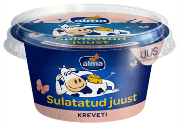 Sulatatud juust kreveti, ALMA, 200 g