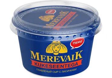 Sulatatud juust kukeseentega, MEREVAIK, 200 g