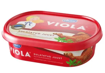 Kausētais siers ar kūpinātu vistu Viola Valio 185g