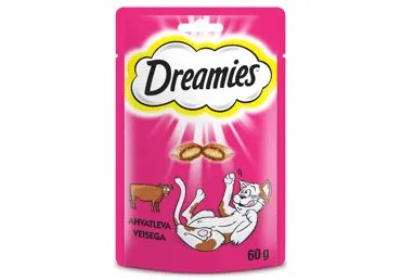 Suupiste kassidele DREAMIES loomalih.60g