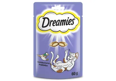 Suupiste kassidele DREAMIES pardilih.60g
