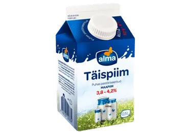 Täispiim ALMA 3,8-4,2%, 0.5L