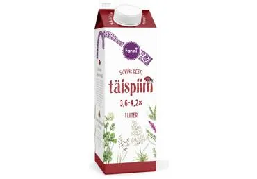 Täispiim FARMI 3,6-4,2%, 1L