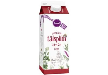 Täispiim FARMI 3,6-4,2%, 2L