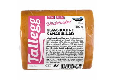 Tallegg klassikaline kanarulaad 400g