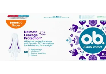 Tampoonid Extra Protect super +, O.B., 16 tk