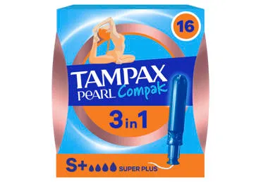 Tampoonid TAMPAX Compak PearlSuper+ 16tk