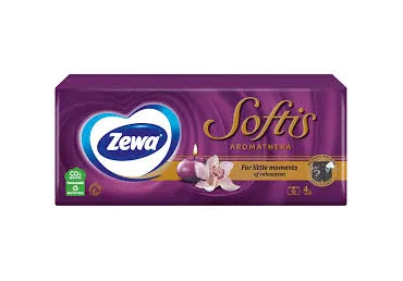 Taskurätik.ZEWA Softis Aroma.4kih,10x9tk
