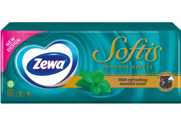 Taskurätik.ZEWA SoftisMenth. 4kih 10x9tk