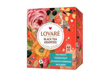 Tējas komplekts LOVARE Assorted 4x8gab. 64g