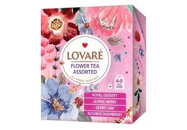 Tējas komplekts LOVARE Herbal 4x8gab.48g