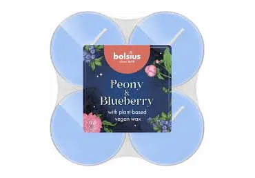 Teeküünlad Maxi Peony&Blueberry 8tk