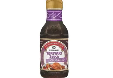 Terijaki mērce KIKKOMAN ar ceptiem ķiplokiem 250ml