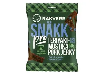Teriyaki-mustika pork jerky RAKVERE, 50g