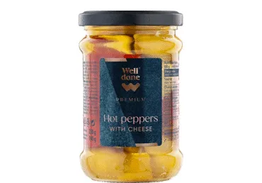 Ar svaigo sieru pildīti pipari WELL DONE PREMIUM 250g