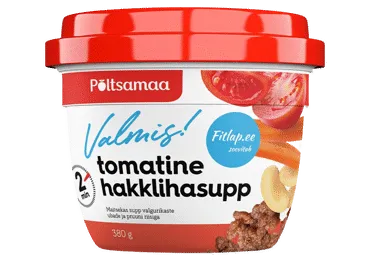 Tomat.hakklihasupp Valmis PÕLTSAMAA 380g