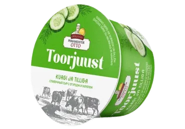 Toorjuust kurgi ja tilliga Piimameister Otto 150g