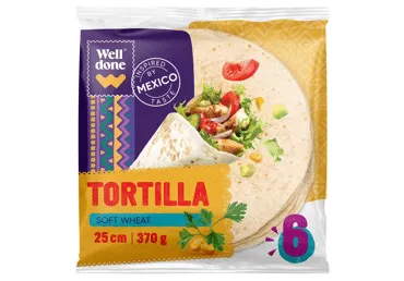 Tortiljad WELL DONE 6tk,370g