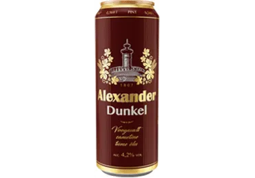 Tume õlu Dunkel, ALEXANDER, 568 ml purk
