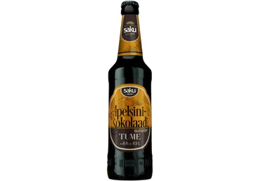 Tume õlu SAKU Apels.-šokolaadi 6% 500ml