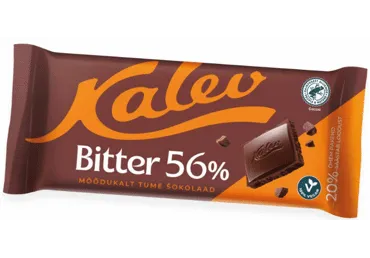 Tume šokolaad Bitter 56%, KALEV, 100 g