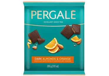 Tume šok.PERGALE mandli-apelsini 200g