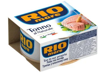 Tunzivs savā sulā RIO MARE 160g