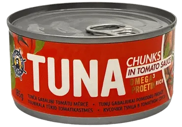 Tuunikalatükid tomatis KAPTEN GRANT,185g