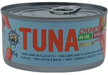 Tuunikalatükid tšilli KAPTEN GRANT,185g