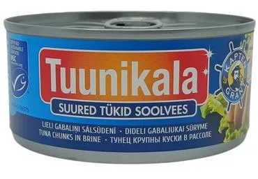 Tuunikalatükid vees KAPTEN GRANT,185g