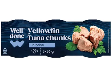 Tunzivs gabaliņi sava sulā WELL DONE 3x52g