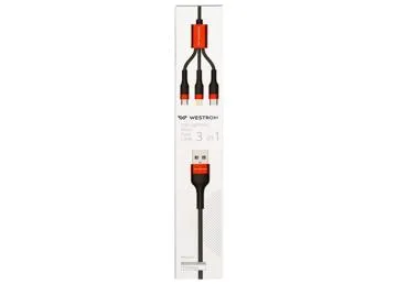 USB Kaabel WESTROM micro type C 3in1