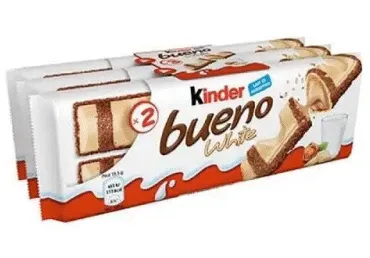 Vahvlibatoon Bueno White KINDER 3x39g