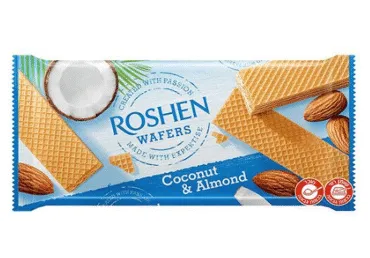 Vahvlid kookose ja mandli ROSHEN 216g