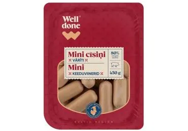 Mini cīsiņi WELL DONE 450g