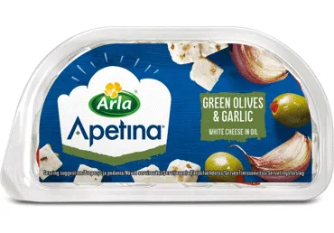 Valge juust APETINA küüslauguga, 100g