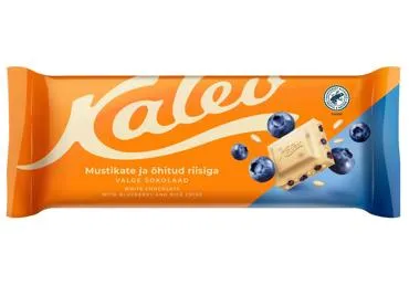 Valge šok.riisi ja mustikatük.KALEV 190g