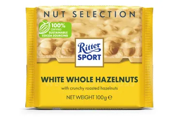Valge šok.sarapupähkl. RITTER SPORT 100g