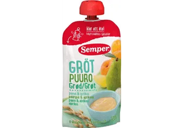 Valmispuder pirn-aprikoos 6k SEMPER 120g