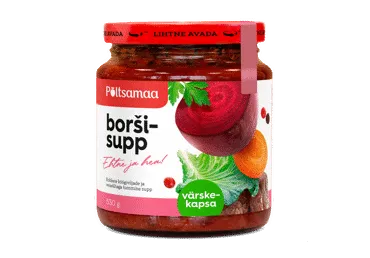 Värskekapsaborš 3 veisel.PÕLTSAMAA 530g