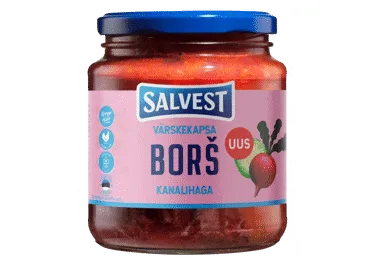 Värskekapsaborš kanalihaga SALVEST 530g