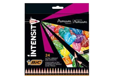 Värvipliiatsid BIC Intensity 24 värvi