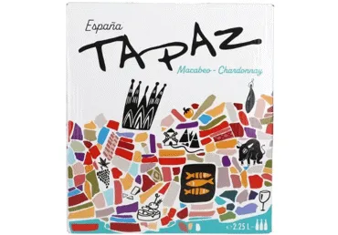Vīns TAPAZ Macabeo Chardonay 11% 2,25L BIB