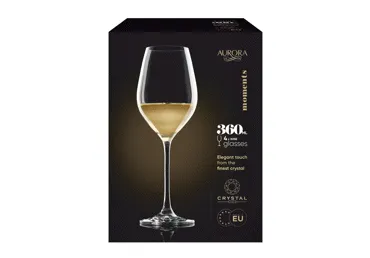 Veinipokaalid AURORA Moments 360ml 4tk