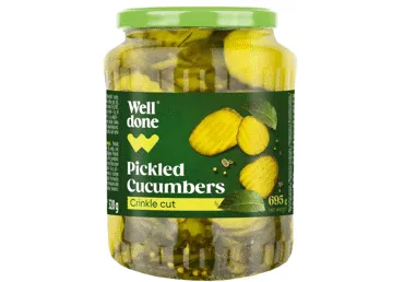 Marinēti gurķi WELL DONE griezti 695g
