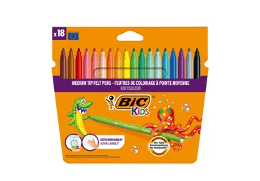 Viltpliiatsid BIC Kids 18 värvi